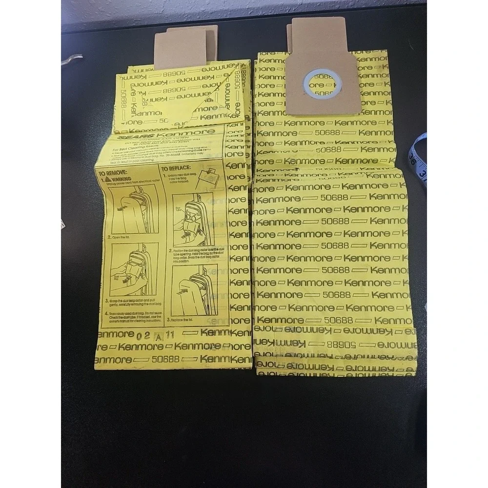 7 Sears Kenmore Vacuum Cleaner Upright Bags 50688 Filtration Sealed Bag